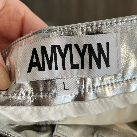 Silver Metallic Pants - Picture 5 of 5